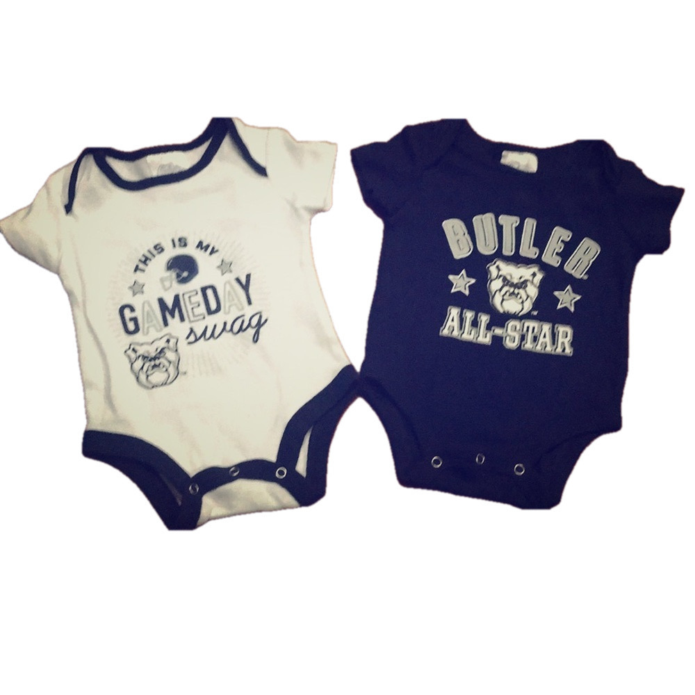 NWOT Two Butler onesies 0-3 months